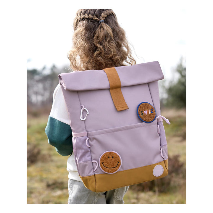 LÄSSIG Kinderrucksack Rolltop - Little Gang, flieder