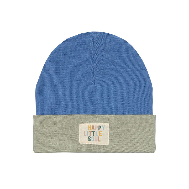 LÄSSIG Beanie Mütze, Little Gang, blau/khaki
