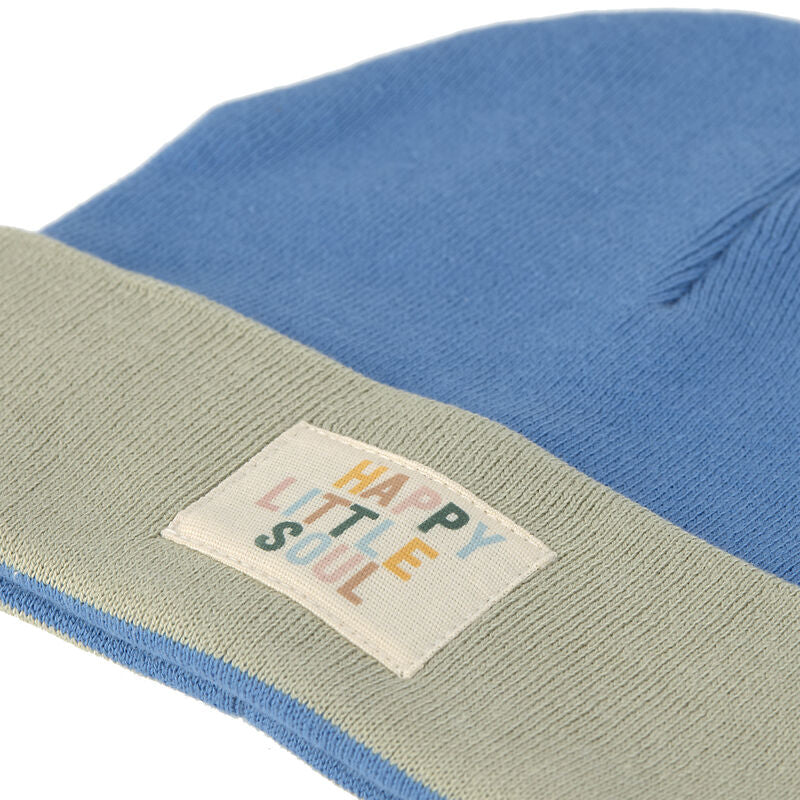 LÄSSIG Beanie Mütze, Little Gang, blau/khaki