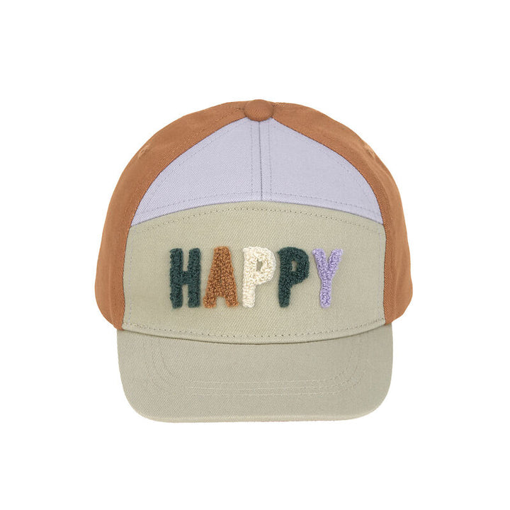 LÄSSIG Base Cap Kinder - Little Gang, Happy, khaki karamell