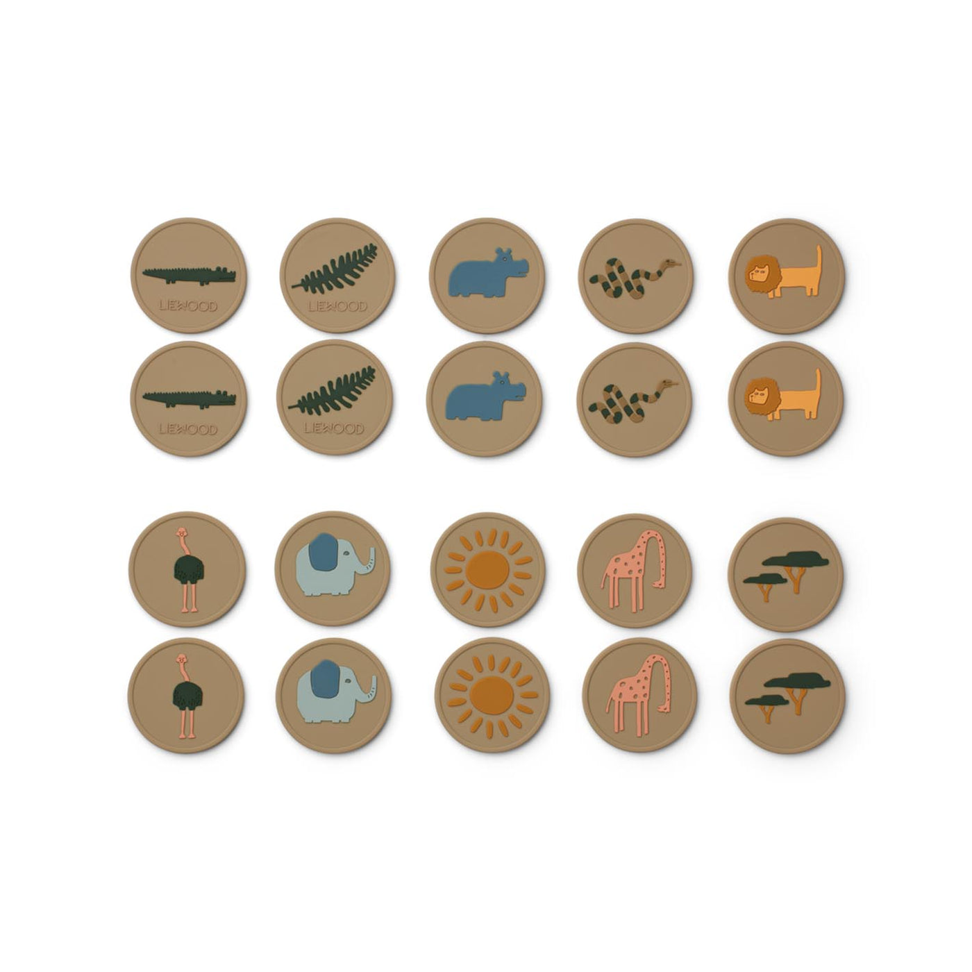 Liewood Memory Spiel Easton, safari/oat multi mix