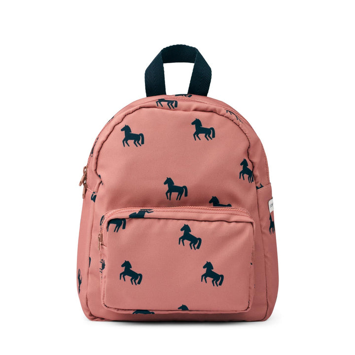 LIEWOOD Kinderrucksack Allan, horses/dark rosetta