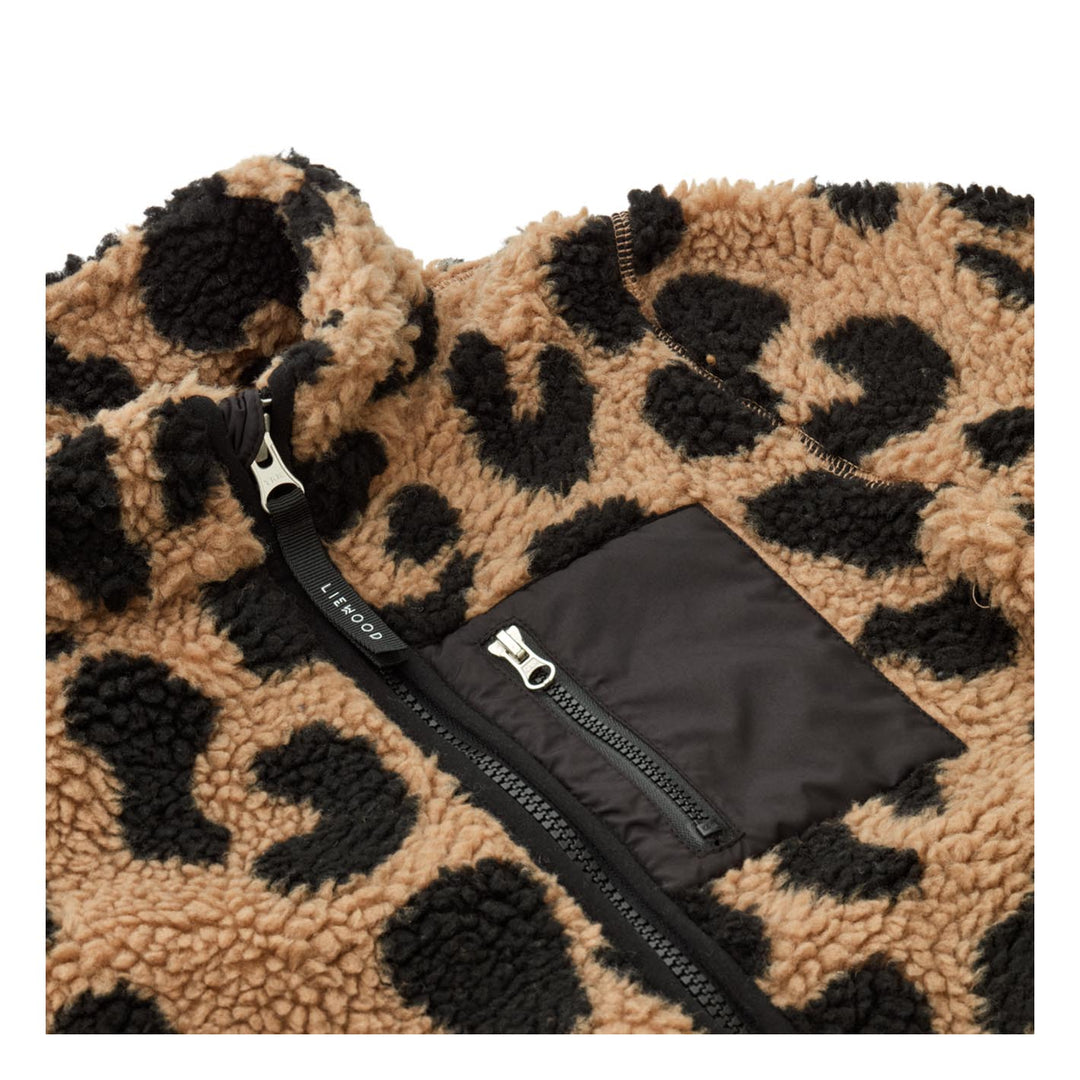 Liewood Teddyfell Fleecejacke Nolan, mega leo/ oat mix