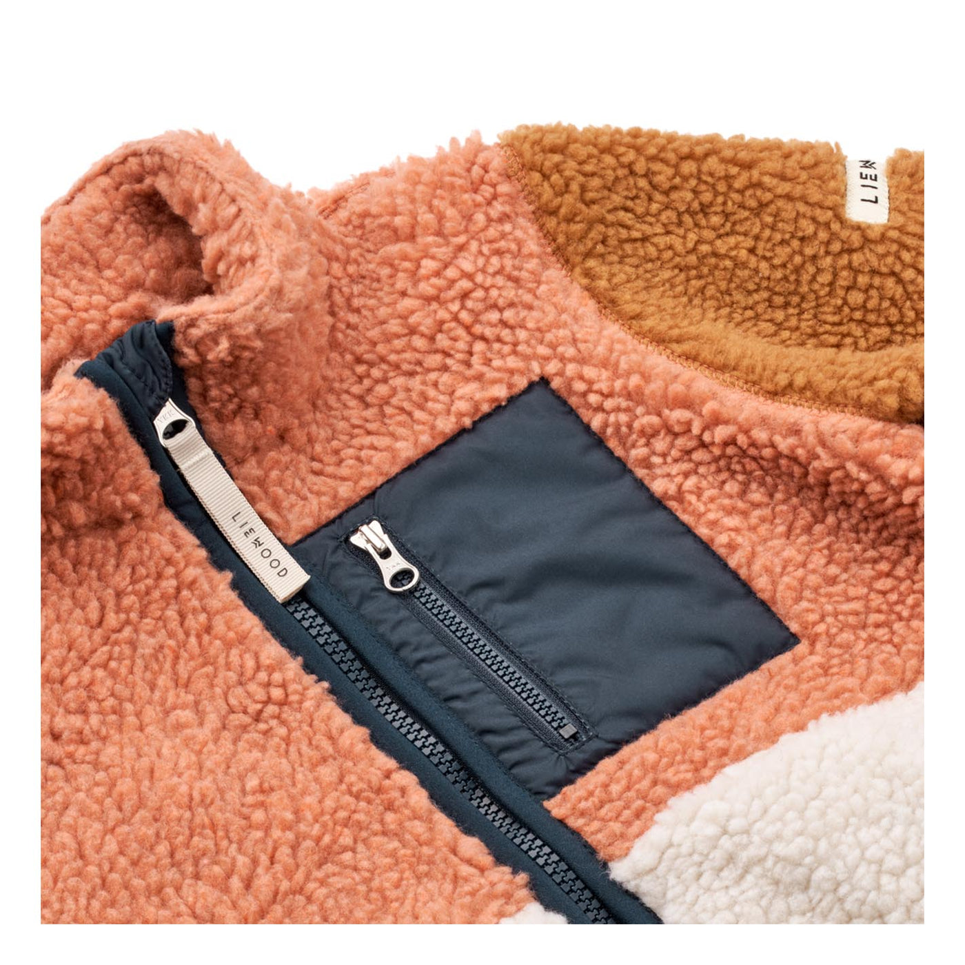 Liewood Teddyfell Fleecejacke Nolan, tuscany rose/multi mix