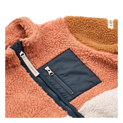 Liewood Teddyfell Fleecejacke Nolan, tuscany rose/multi mix