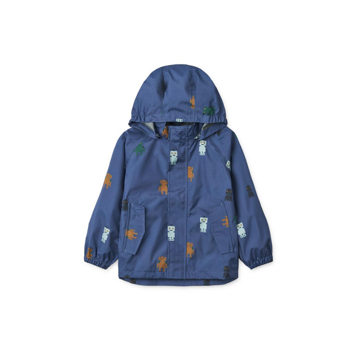LIEWOOD Regenjacke Pedia, robots/indigo blue