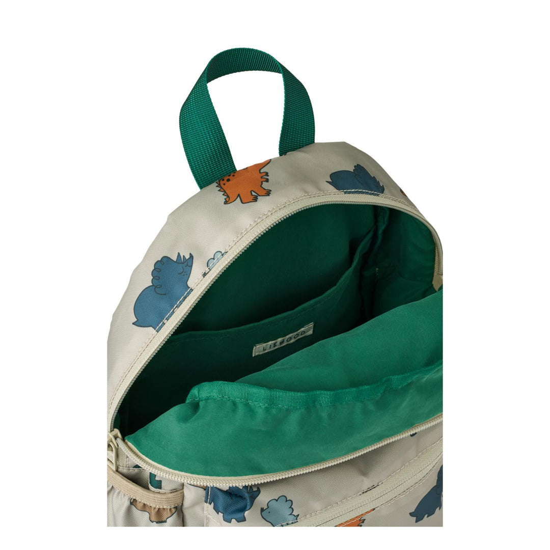 LIEWOOD Rucksack Andreas, dinosaurs / mist