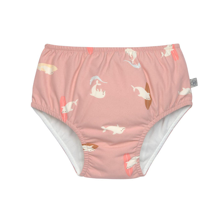 LÄSSIG Schwimmwindel Baby - Delfin, rosa