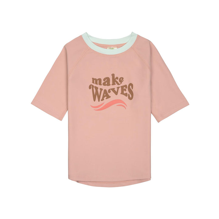 LäUV Shirt Kinder Kurzarm - Wellen, rosa