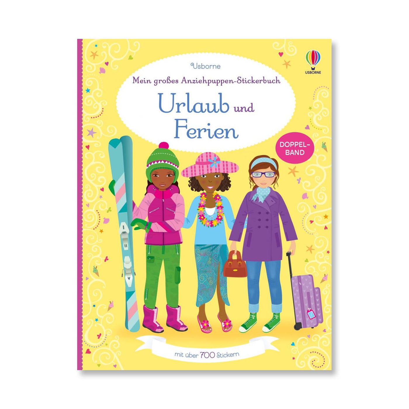 Anziehpuppen-Stickerbuch: Urlaub und Ferien - Doppelband