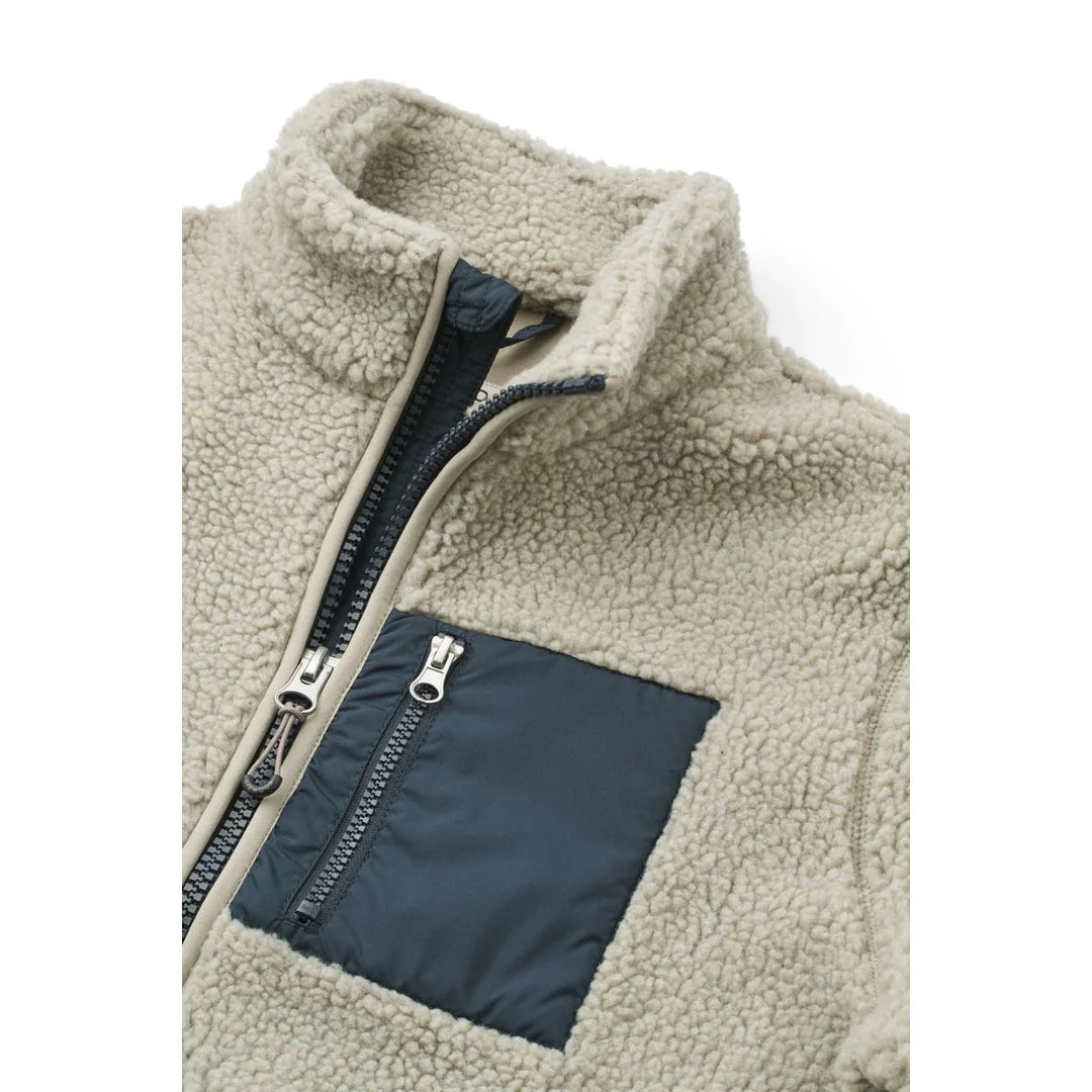 LIEWOOD Nelson Fleecejacke für Erwachsene, mist