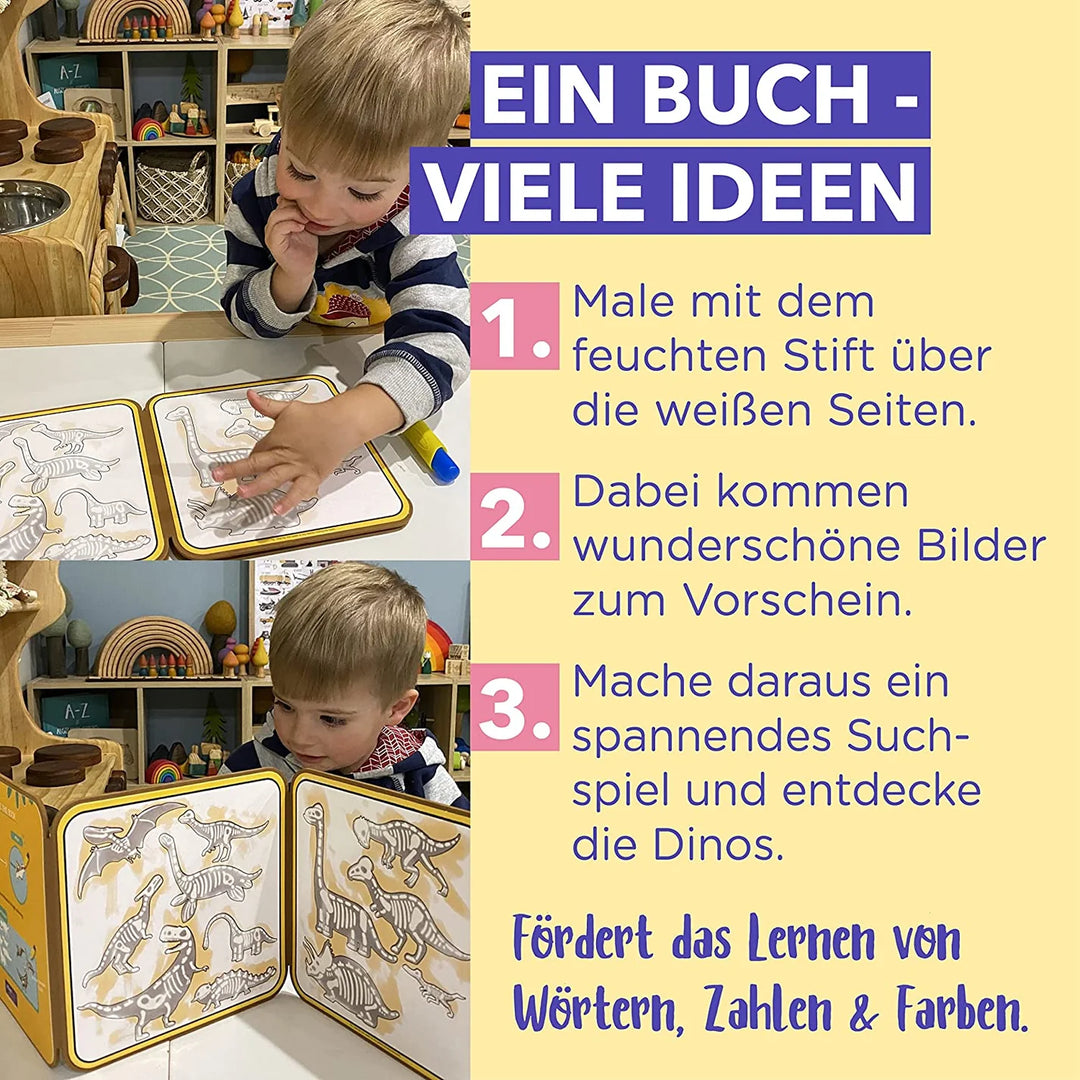 MierEdu Wassermalbuch – Dinos