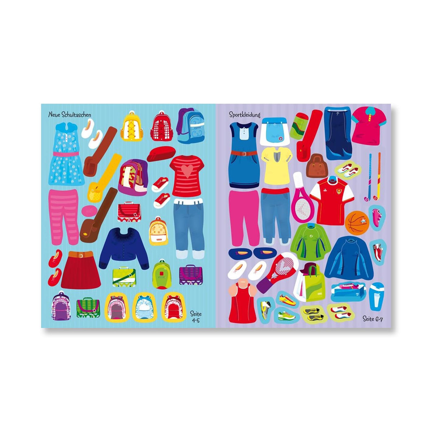 Anziehpuppen-Stickerbuch: Ein neues Schuljahr
