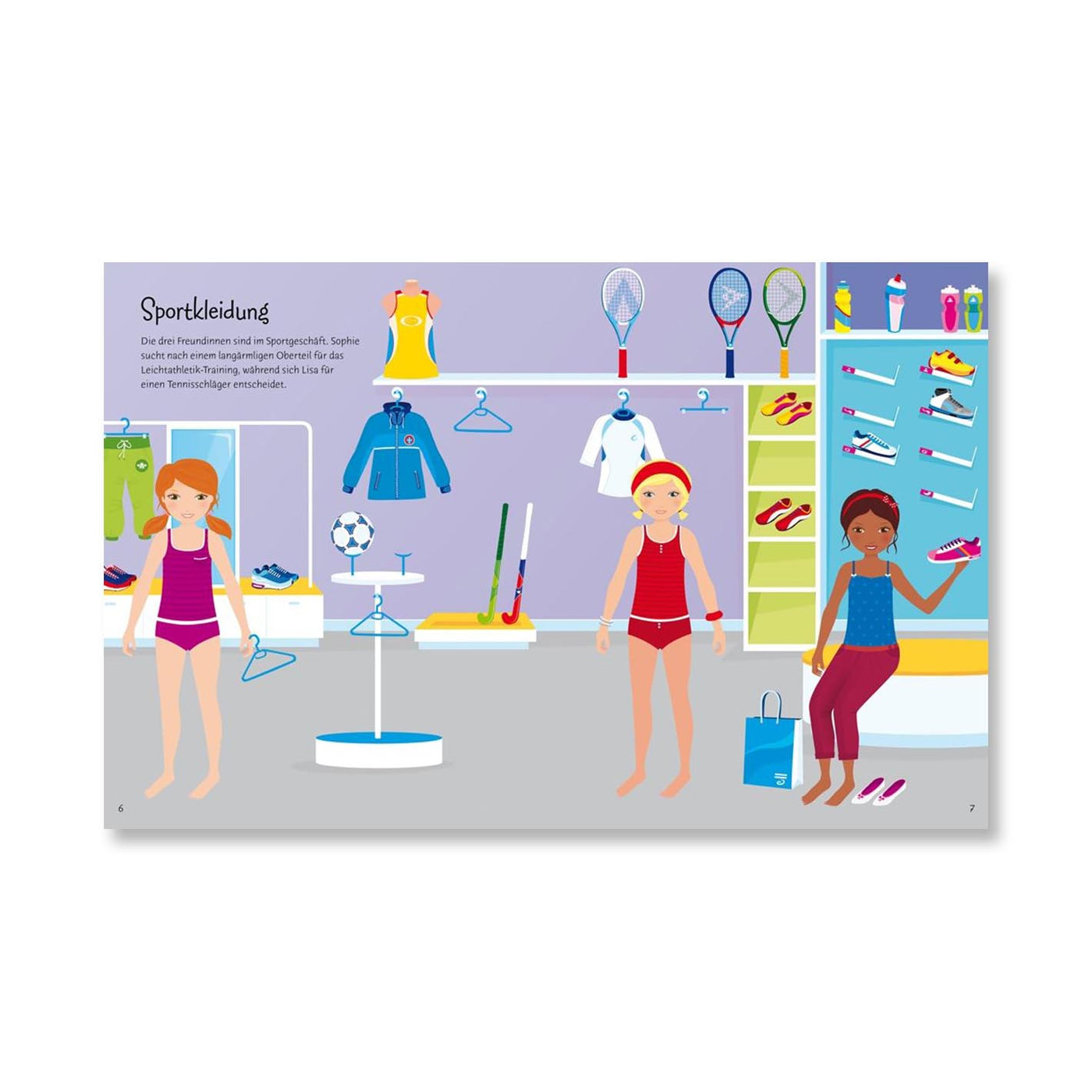 Anziehpuppen-Stickerbuch: Ein neues Schuljahr