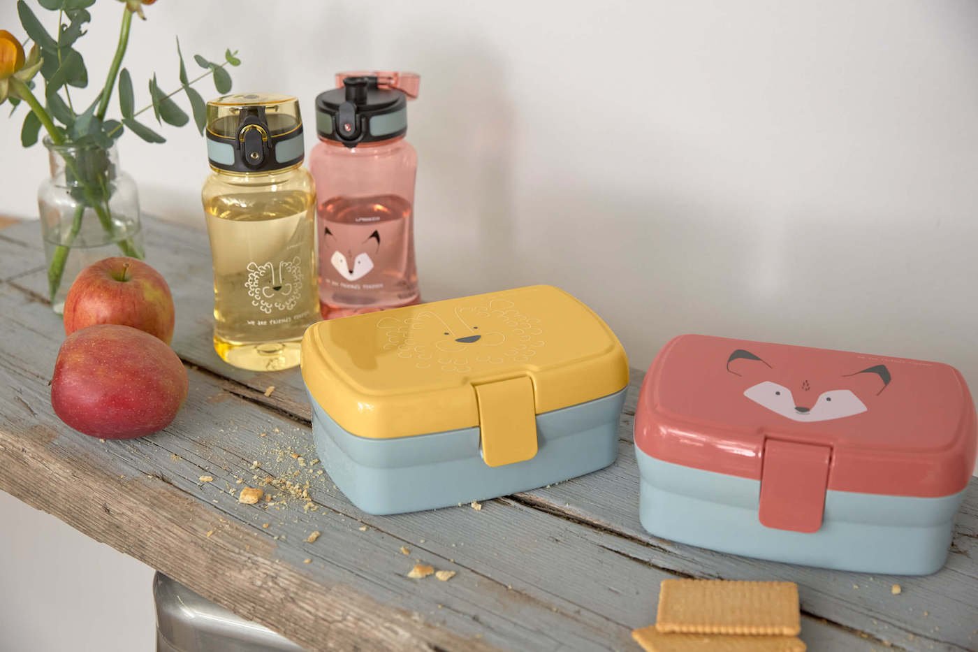 LÄSSIG Lunchset (Box & Trinkflasche) About Friends Lion