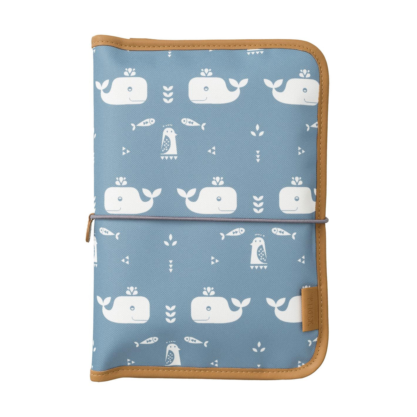 Fresk Windeltasche, Wale blau