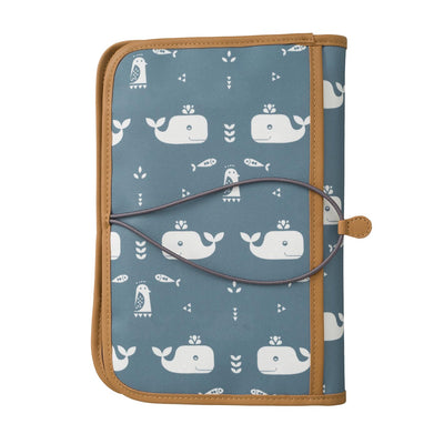 Fresk Windeltasche, Wale blau