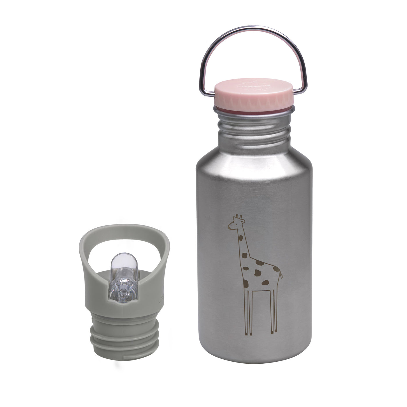 LÄSSIG Trinkflasche aus Edelstahl Safari Giraffe