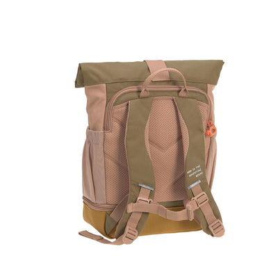 LÄSSIG Kinderrucksack Rolltop - Nature, altrosa