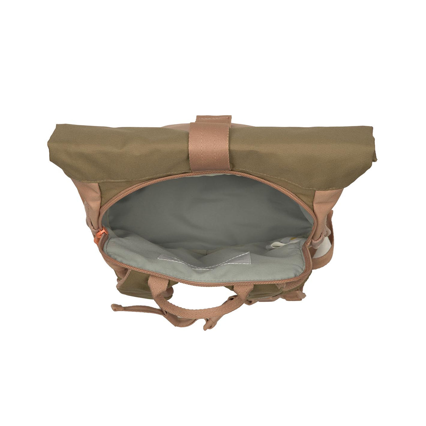 LÄSSIG Kinderrucksack Rolltop - Nature, altrosa