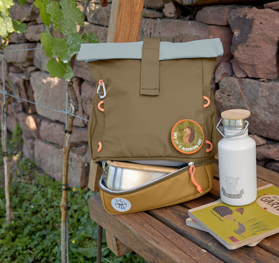 LÄSSIG Kinderrucksack Rolltop - Nature, olive