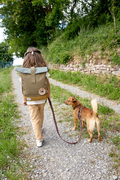 LÄSSIG Kinderrucksack Rolltop - Nature, olive