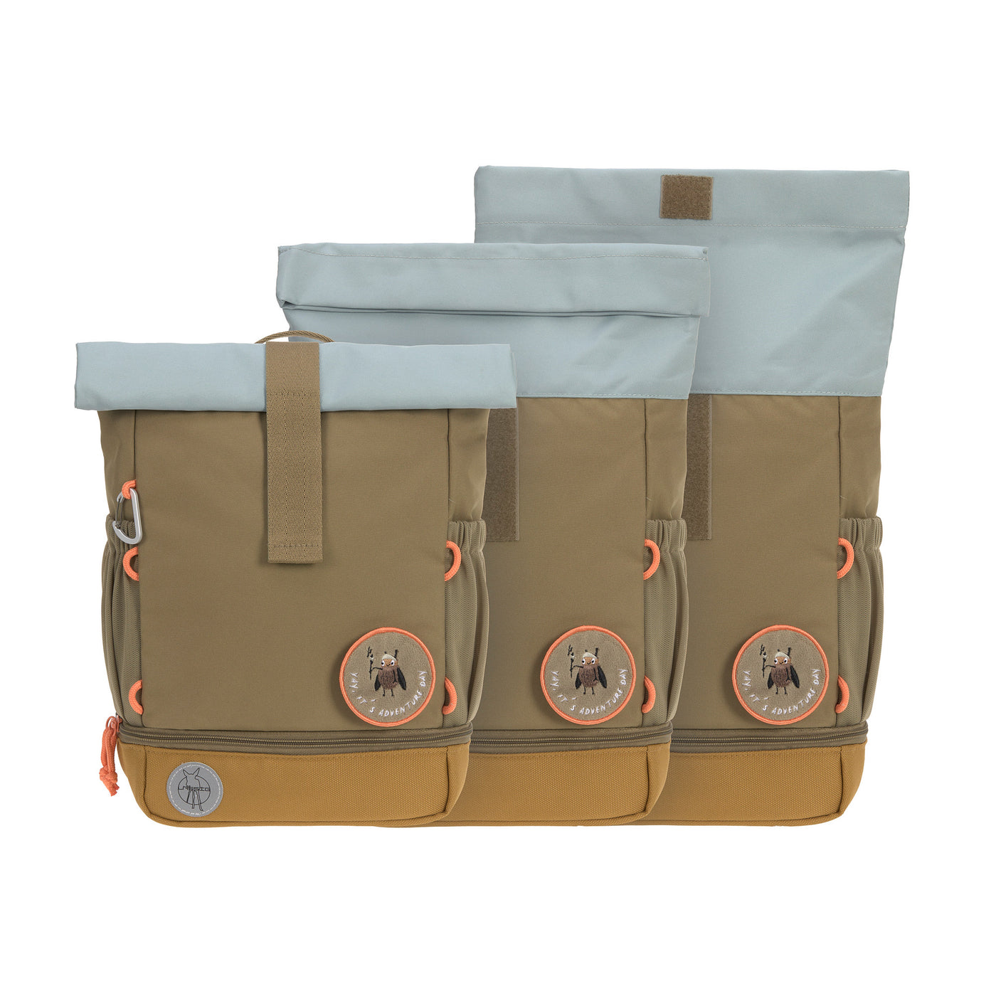 LÄSSIG Kinderrucksack Rolltop - Nature, olive
