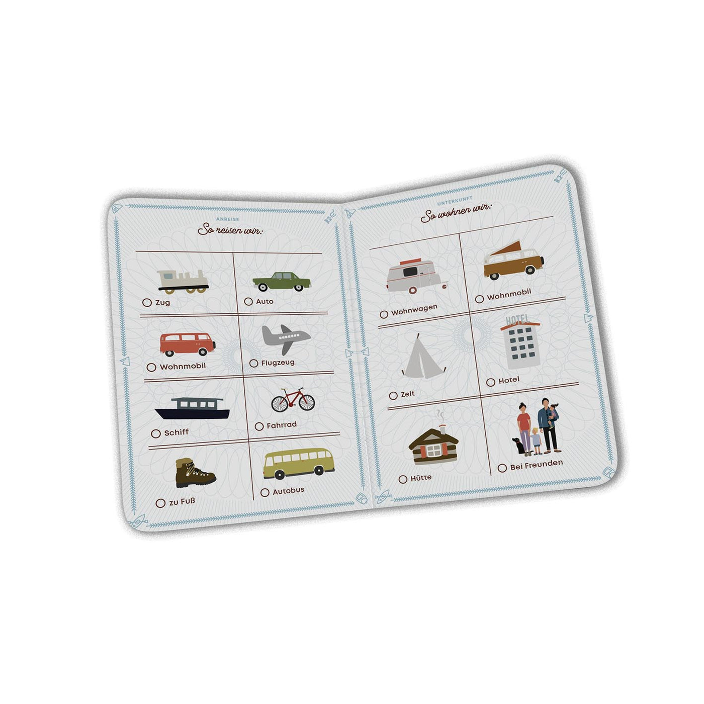 Kinder Abenteuerpass / Spielpass zum Ausfüllen
