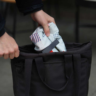 Snackbeutel Upcycling "Snacktüüt", grau